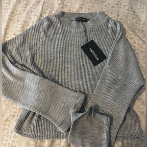 PLT, Grey knit sweater